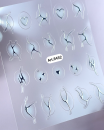 Sticker Motive Ombre White-Silber