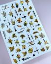 Stickers Leaves Motifs Self-adhesive
