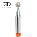Diamantfräser Kugel Fein - roter Ring 2,1 mm